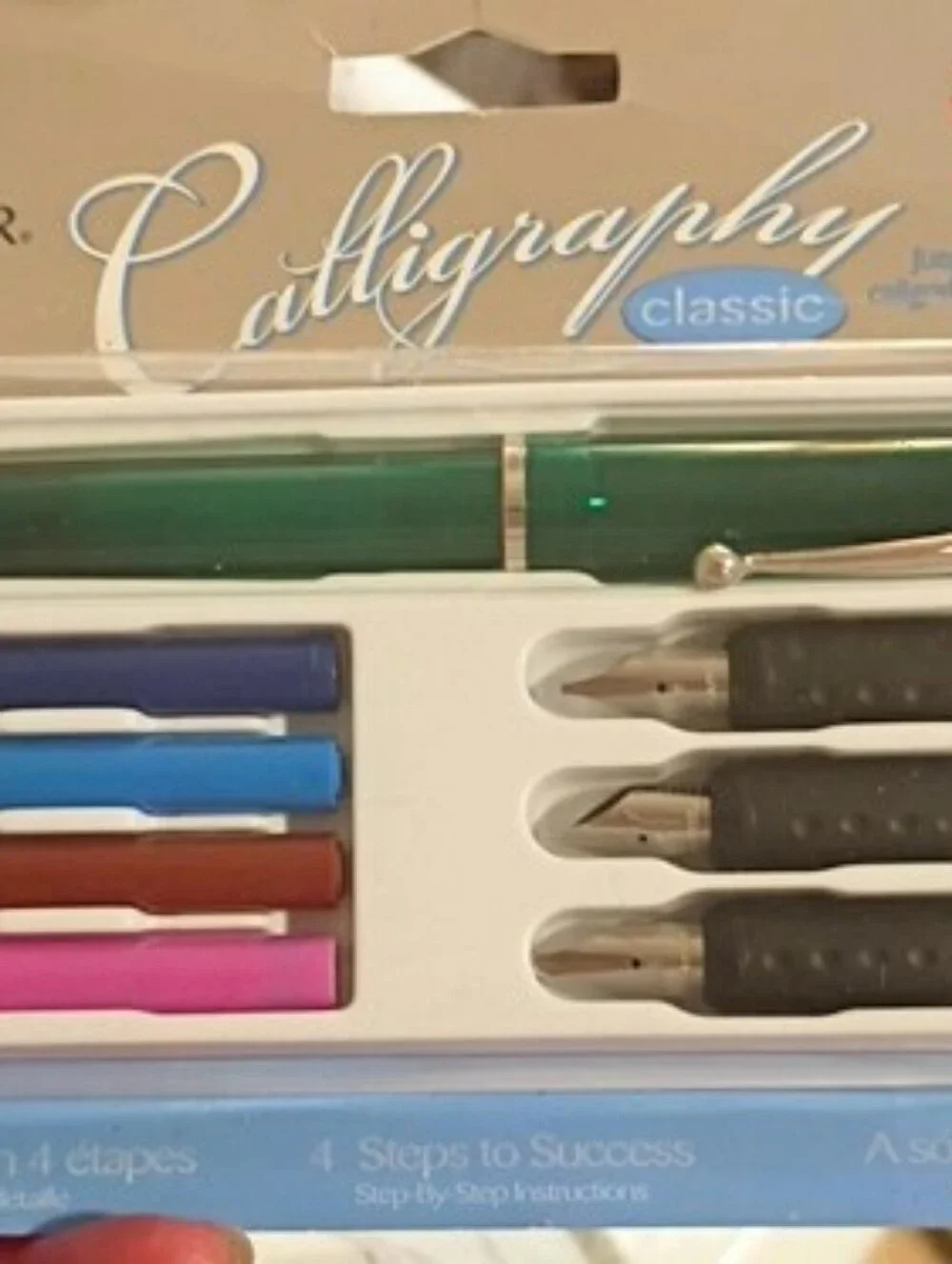 Vintage 1960s Peanut Christmas Cards + Calligraphy Pen Set with Colored Nibs